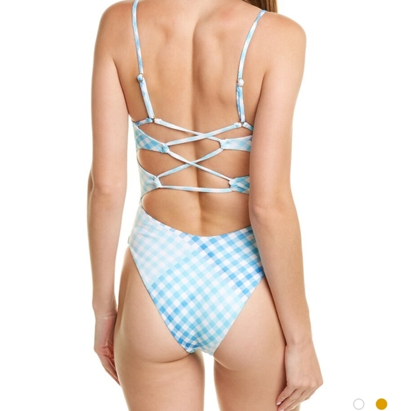 NEW L*Space Picnic Plaid Gianna One Piece Swimsuit - Picture 3 of 7